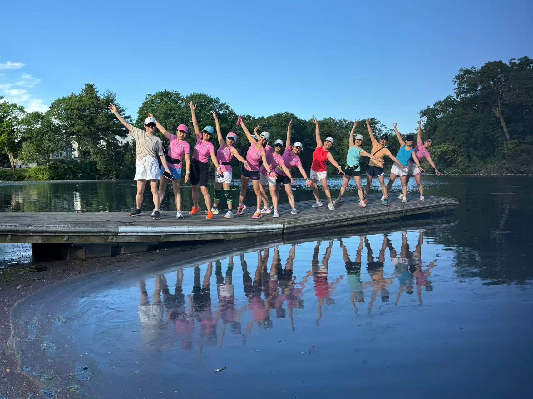 Fun run at the dock